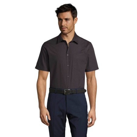 Κοντομάνικο πουκάμισο (Bristol Fit 02923) titanium grey